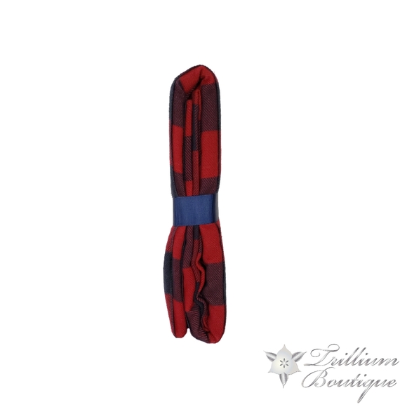 Pendleton Red Rob Roy Luxe Throw & Handmade Acrylic Sunset Canvas Painting NEW - Picture 8 of 11